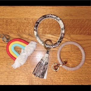 Key Ring Bracelet Wristlets